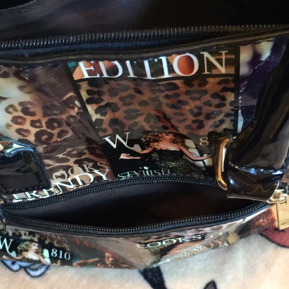 Amazing, unique vintage patent handbag/tote ๐ from the 1980โs! - Picture 14 of 16